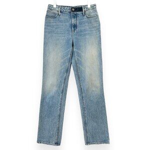 RtA Road to Awe Light Wash Slim Straight Leg Distressed Jeans sz 28